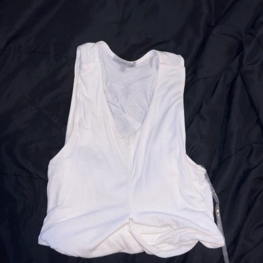 White crop top